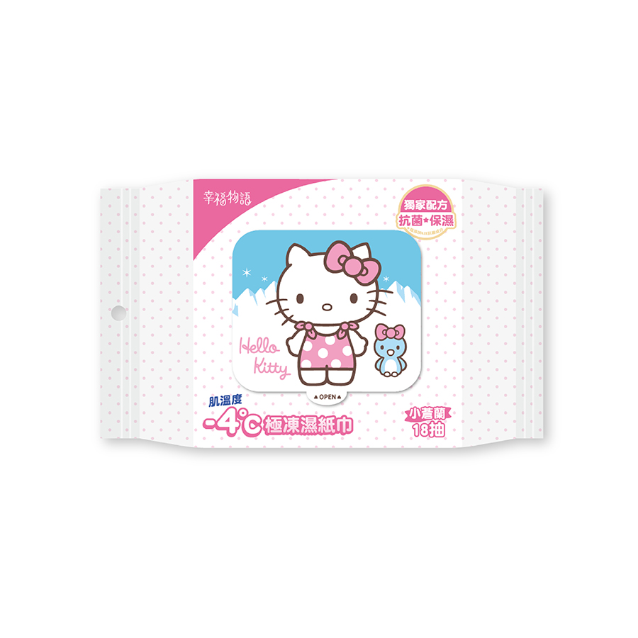 幸福物語-4c極凍濕紙巾18抽Kitty_小蒼蘭, , large